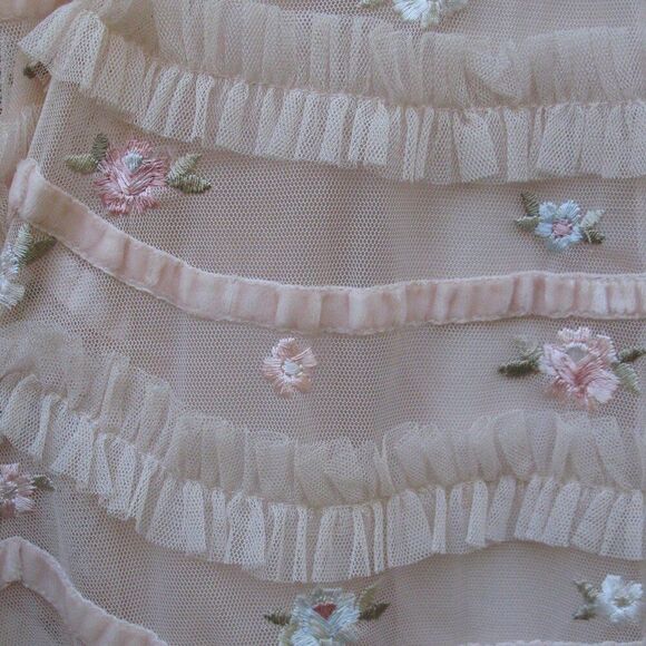 Mac Duggal 8037 Embroidered Floral evening Gown Dress Blush - Picture 12 of 16